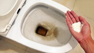 Pour this powder down the toilet and WATCH WHAT HAPPENS  (super trick)