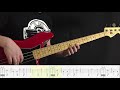 Californication | Bass Tutorial with tabs | All Parts