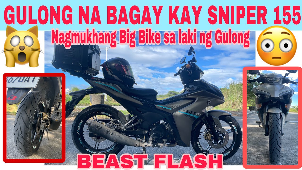 yamaha-sniper-155-new-tires-beast-flash-parang-big-bike-na-sya