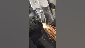 This metal pipe cutting machine cuts stainless steel square pipes very smoothly  #pipecutting