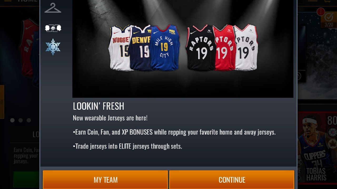 JERSEYS ARE HERE IN NBA LIVE MOBILE 19 