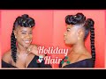 Holiday Party Elegant Updo / Simple Protective Style