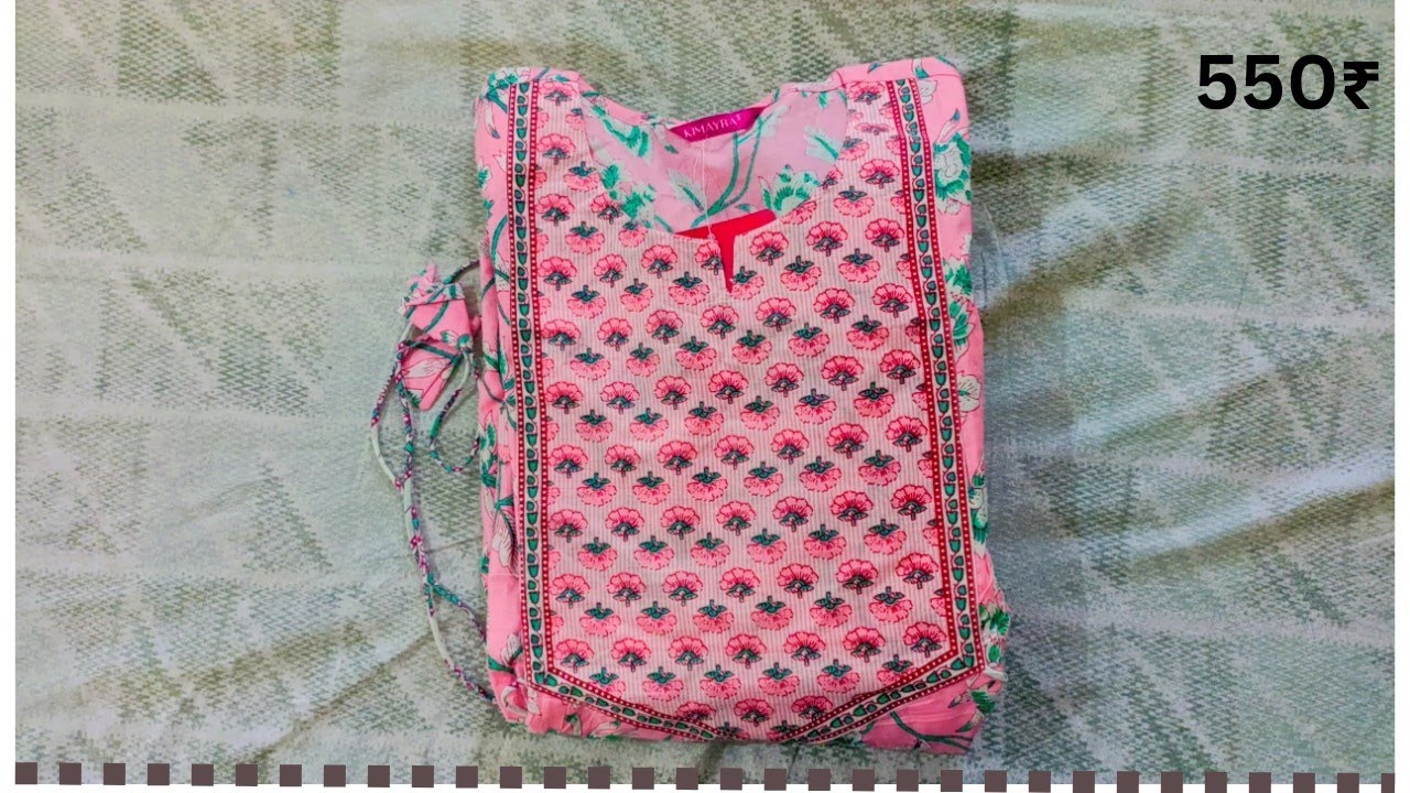 Ajio cotton flared dress550₹ajio ajiohaul ethnicwear YouTube
