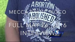 Interview with Mecca Rayne of KOCO News, 26 May 2016