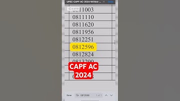 UPSC CAPF AC 2024 #result #upsc