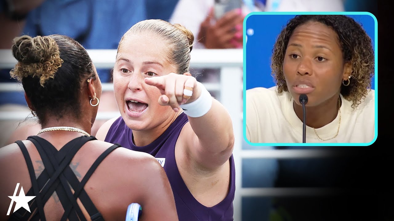 Тейлор Таунсенд и Елена Остапенко, участницы Открытого чемпионата США, выступили после жаркой пер...