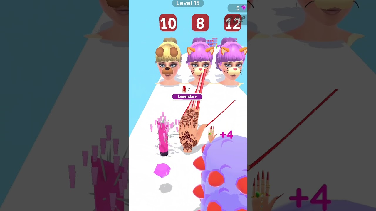 Beauty Hand Run 💅 Best Funny Game 🤣 Android IOS