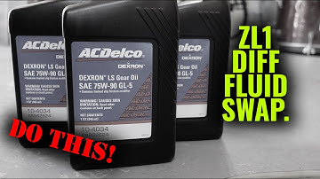 How to change your ZL1 Diff Fluid | Mr. LSX DIY