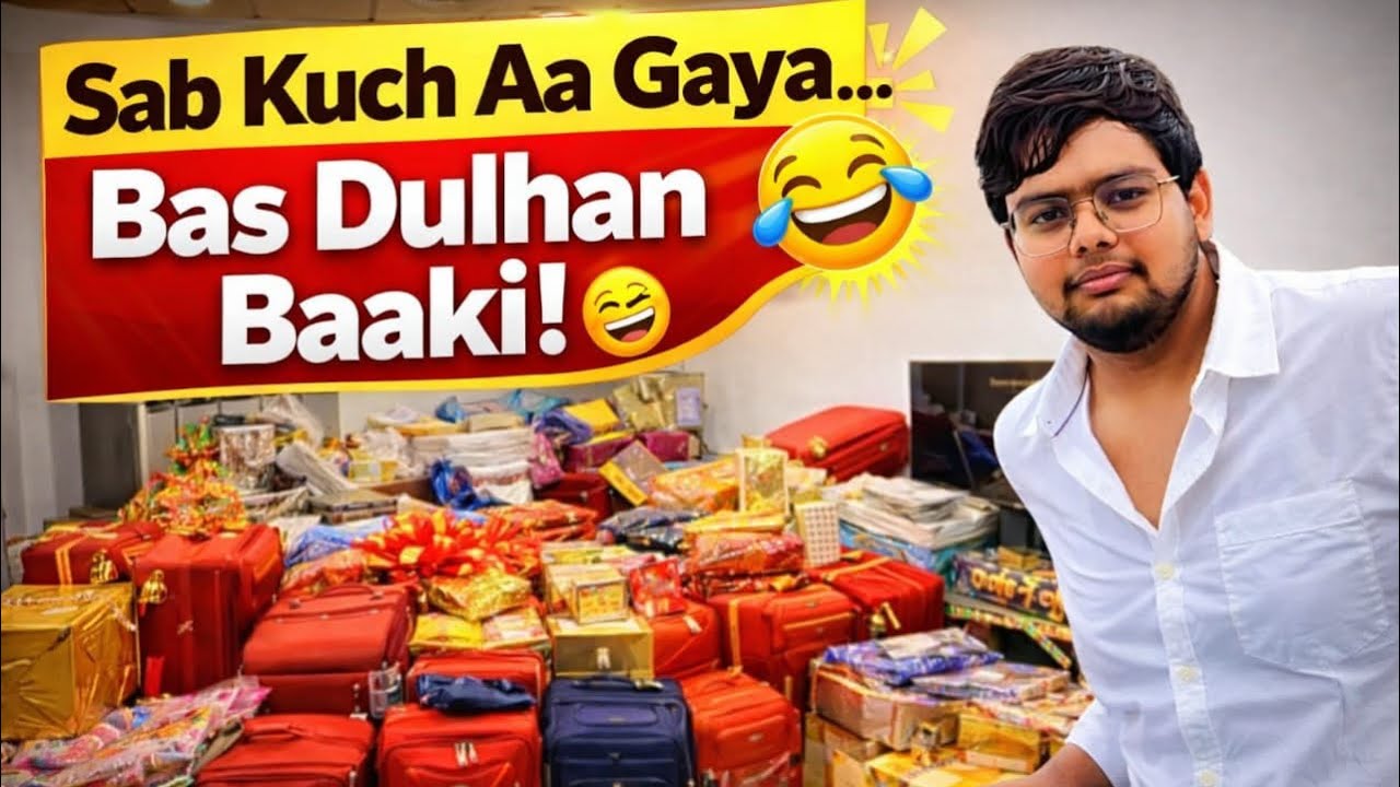 Saadi से पहले दहेज आगेया 😁🤪 | saadi wala ghar | Rishi Chauhan |