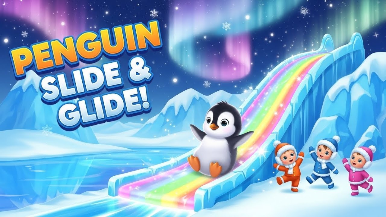 Penguin Slide & Glide 🐧 – Fun Winter Dance Song for Kids - YouTube