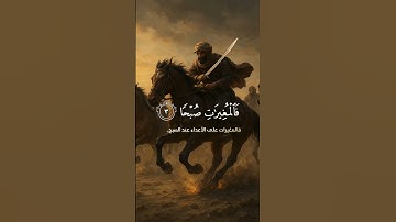 و العاديات سورة العاديات Surah el 3adeyat #اكسبلور #المصحف