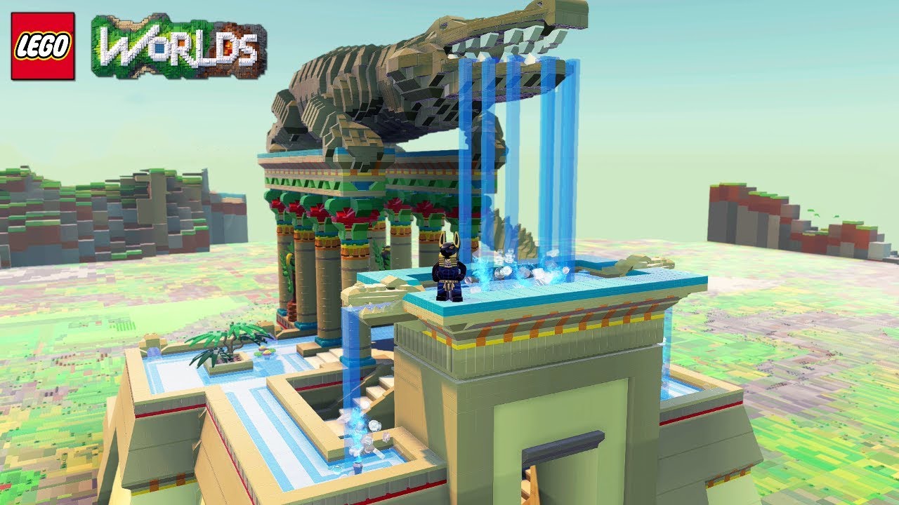 LEGO Worlds Egyptian Bath House Brick Build Showcase YouTube
