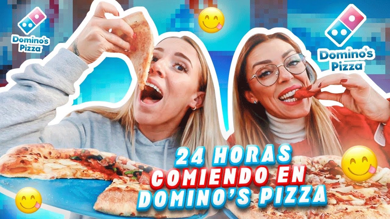 24 HORAS COMIENDO en DOMINOS PIZZA!🍕BROMA día de los INOCENTES