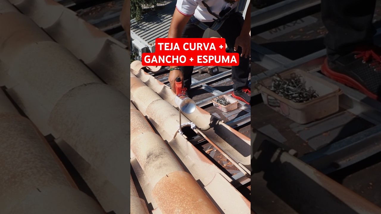 CÓMO PONER TEJAS CURVAS ÁRABES EN TEJADO