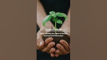 Understanding the Types of Human Environment Interaction