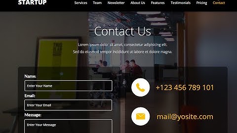 Adobe Muse Template "Smart Startup" |  How to edit "Contact Us" section?