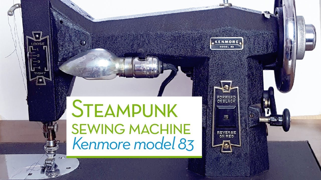 Kenmore Model 83, Steampunk sewing machine, threading