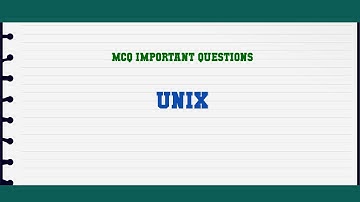 Unix MCQ Questions