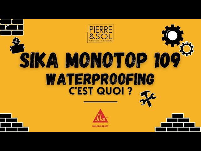 Sika MonoTop-109 Waterproofing - Mortier d'imperméabilisation - Sika