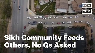 Sikh Community Gives Out Thousands of Free Meals to Those in Need | NowThis screenshot 5