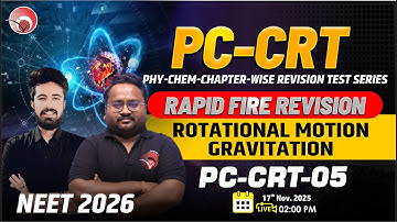 🔴LIVE NEET 2026 PHYSICS | RAPID FIRE REVISION | PHY-CHEM REVISION TEST SERIES (PC-CRT-05) #neet_2026