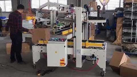 Automatic Random Carton sealer ,Automatic box sealer with top flap folding device,box taping machine