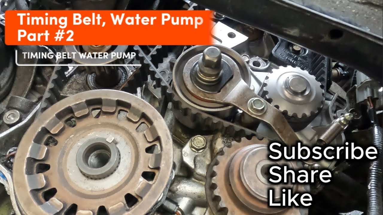 Honda Accord How To Replace Timing Belt, Water Pump Part 2 
