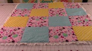 No Binding Baby Quilt - very detailed instructions