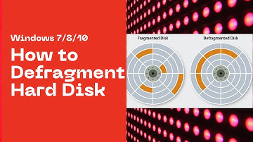 How to defragment the hard disk| Windows 7/8/10
