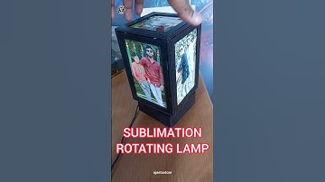Sublimation Rotating Lamp #ajeetsstore #fashion #sublimation #vinyl #print #lamp
