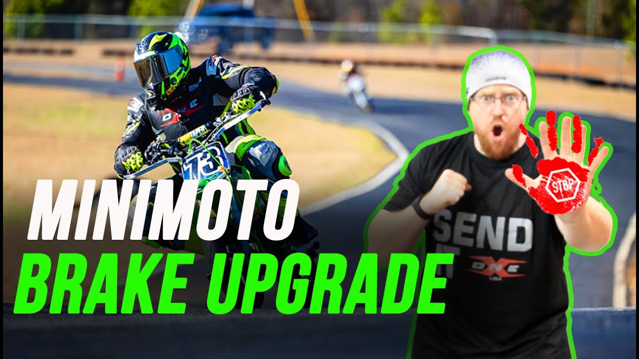 KX65 Minibike | How to UPGRADE Your Kawasaki with a Big Brake Kit!