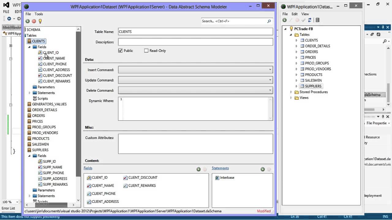 RemObjects DA-LINQ Table Definition Generation - YouTube
