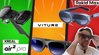 AR Glasses Showdown: XREAL Air 2 Pro vs Rokid Max vs Viture One XR