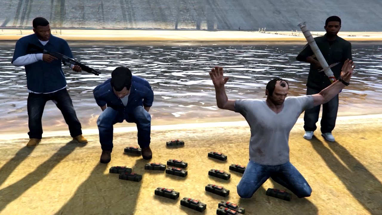 GTA V Franklin and Lamar Kills Michael and Trevor