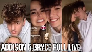 ADDISON RAE \& BRYCE HALL FULL TIKTOK LIVE