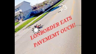 LONGBOARDER EATS PAVEMENT FPV DRONE CHASE DJI 03