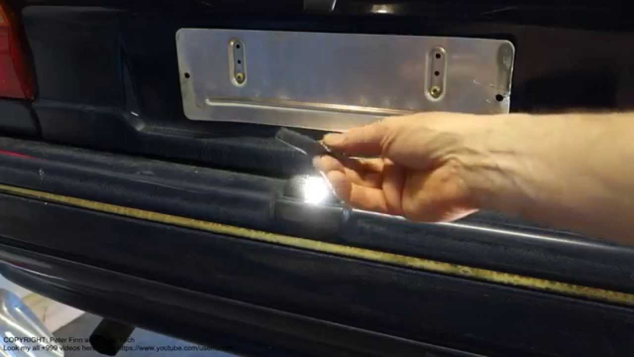 How to repair register plate light cover in car or truck YouTube