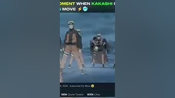 the moment when kakashi copied thor