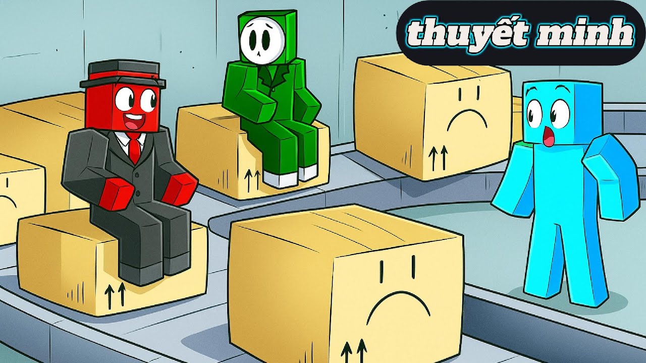 Tôi Thử Thách Tham Gia Nền Văn Minh Băng Chuyền Trong Minecraft