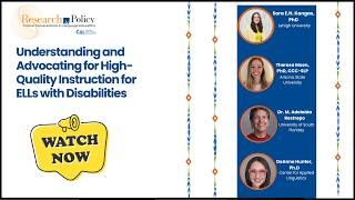 Understanding and Advocating for High-Quality Instruction for ELLs with Disabilities