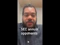 SEC annual opponents released