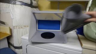 Portable spray booth window vent
