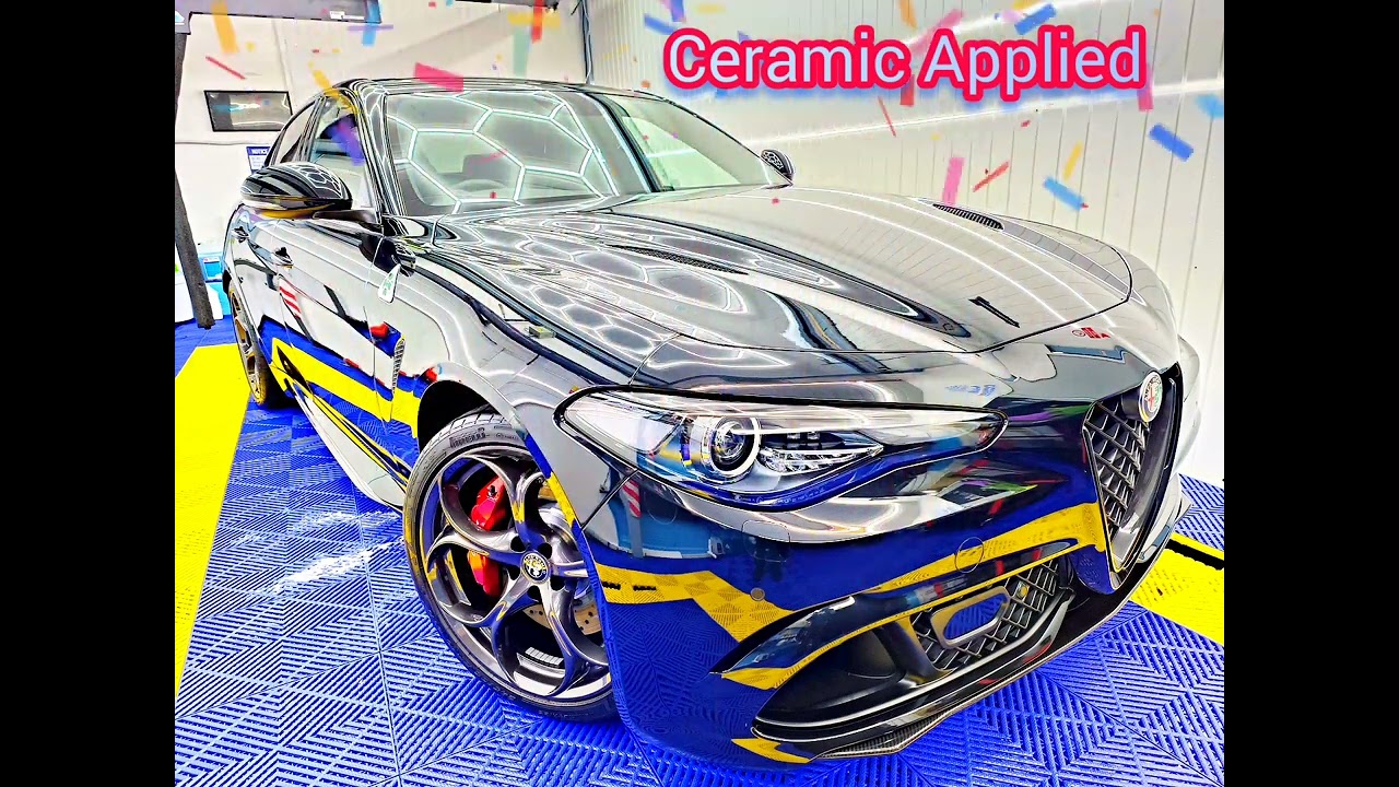 Alfa Romeo Giulia Quadrifoglio detailing done at Monsterwash.co.uk