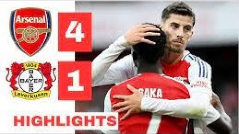 Arsenal-vs-Bayer-Leverkusen-4-1-Highlights & Goals  |  BIG WIN IN N5 | Trossard,  Havertz, Jesus,