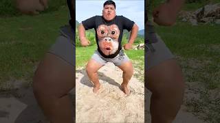 Does he look like King Kong 🦍🤣#reaction video#trending#funny