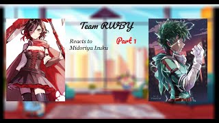 Celebrity Team RWBY react to Midoriya Izuku/2x speed/Part 1/? Profile