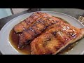 Salmon with Honey and Lemon Glaze