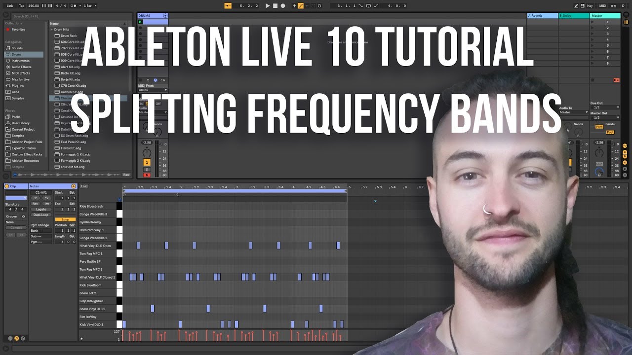 Ableton Live 10 Tutorial - Splitting Frequency Bands - YouTube
