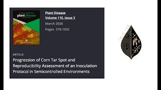 Tar Spot Inoculation in Corn | Protocol & Disease Development