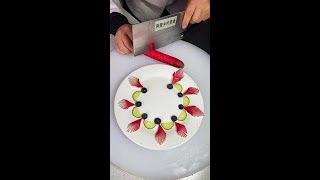 Chopping techniques, knife skills, carrot arrangement 🔥